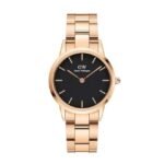 Daniel Wellington Iconic Link Analog Black Dial Women's Watch-DW00100212
