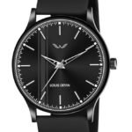 LOUIS DEVIN Silicone Strap Analog Wrist Watch for Men (Black/Blue/Red)