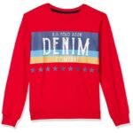 U.S. Polo Assn. Kids Boys Cotton Turtle Neck Sweatshirt