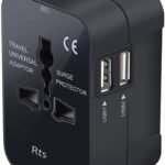 rts Universal Travel Adapter, International All in One Worldwide Travel Adapter and Wall Charger